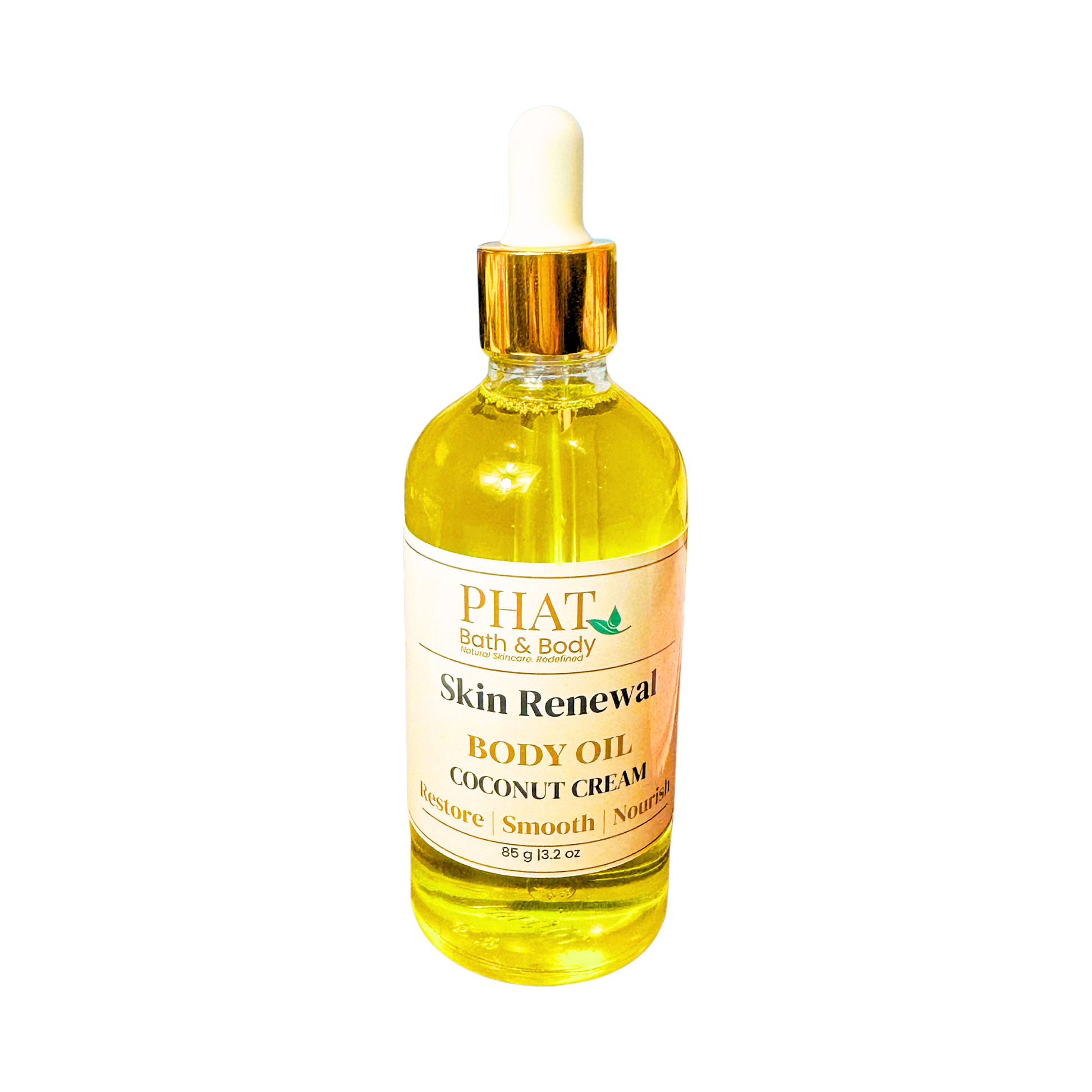 Coconut Cream Skin Renewal Natural Body Oil with Rosehip & Carrot Seed Oil | 3.2 oz