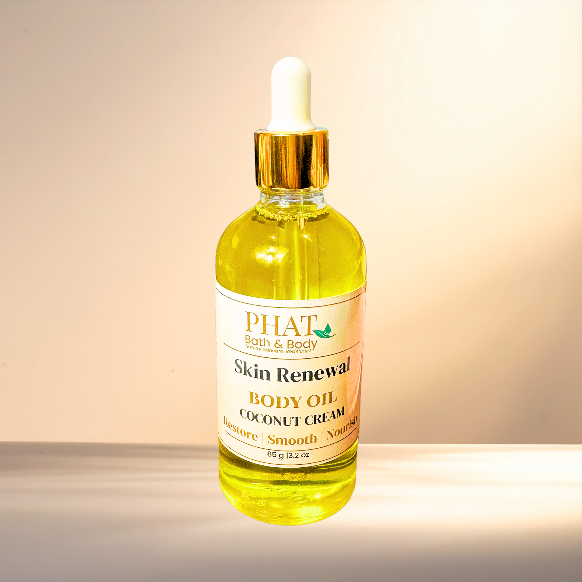 Coconut Cream Skin Renewal Natural Body Oil with Rosehip & Carrot Seed Oil | 3.2 oz