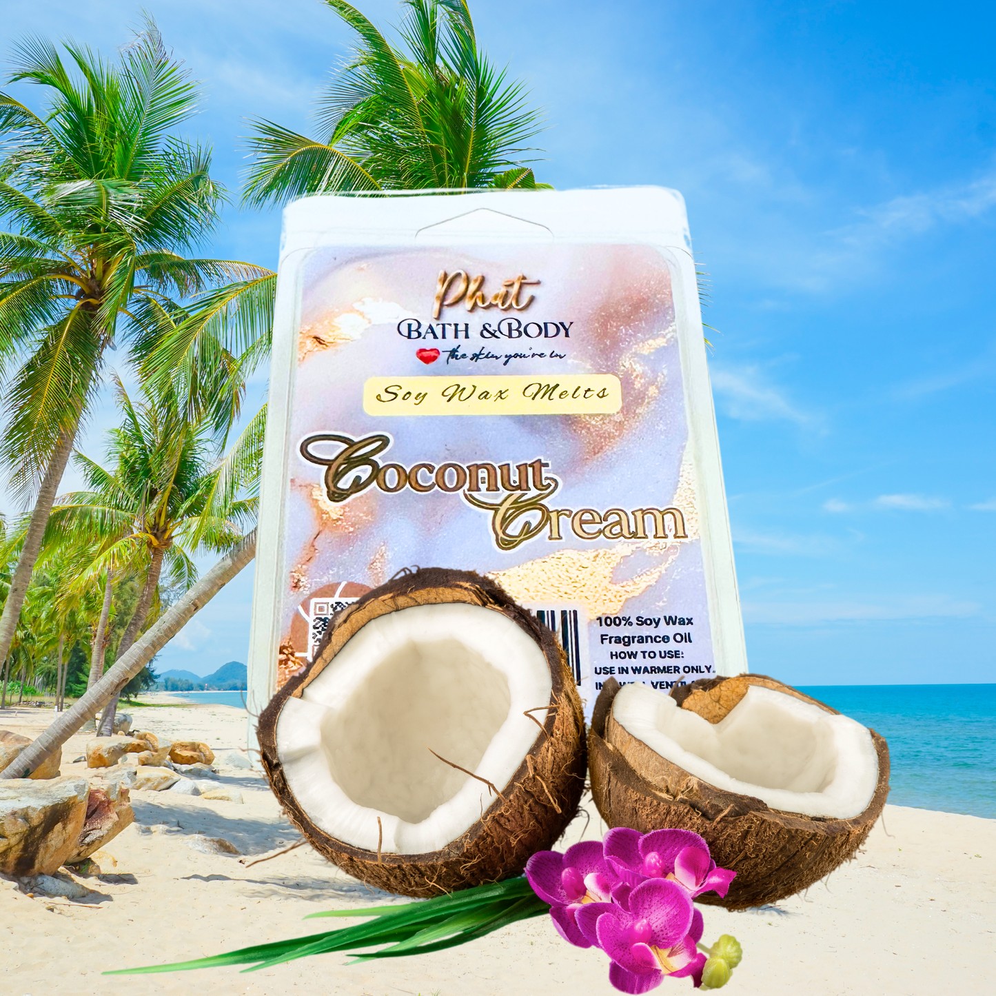 Coconut Cream Soy Wax Melts | 2.4 oz