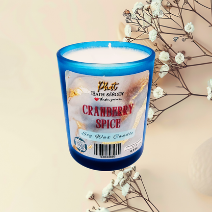 Cranberry Spice Soy Wax Candle - 6.5 oz