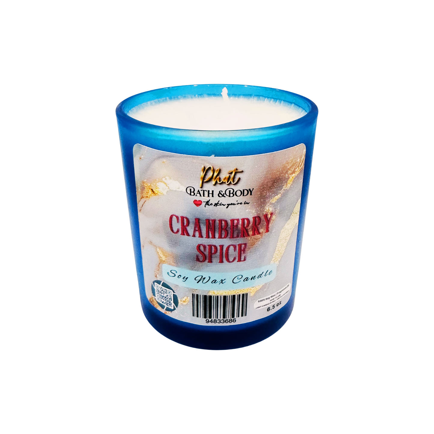 Cranberry Spice Soy Wax Candle - 6.5 oz