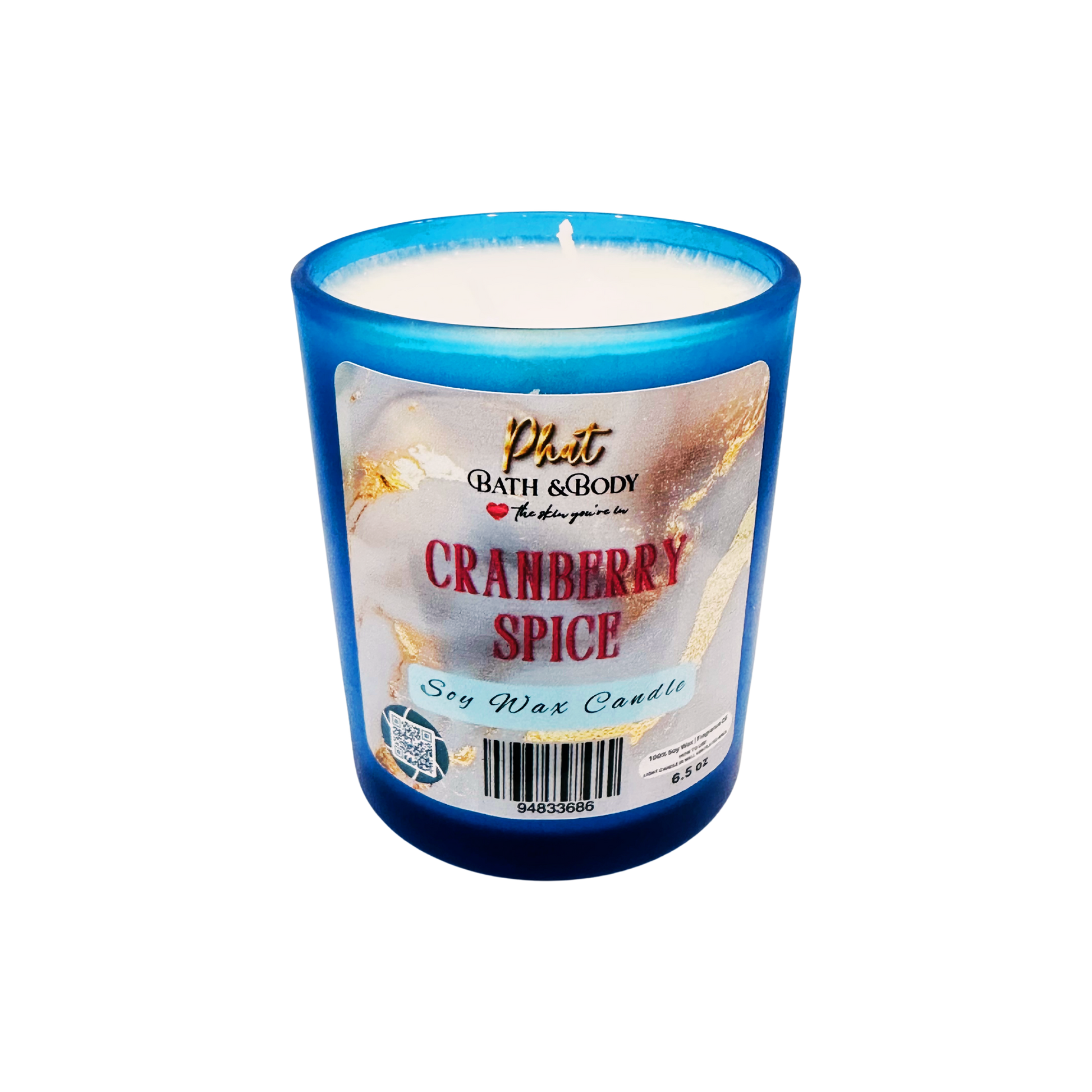 Cranberry Spice Soy Wax Candle - 6.5 oz
