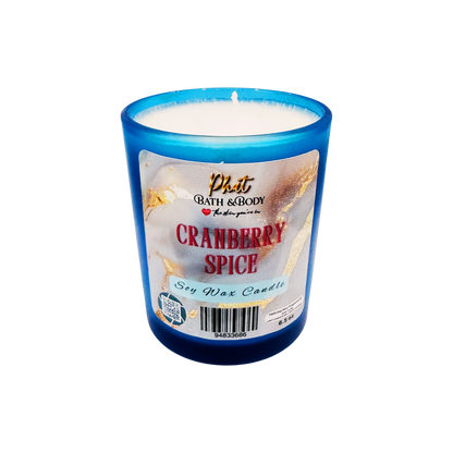 Cranberry Spice Soy Wax Candle - 6.5 oz