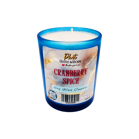 Cranberry Spice Soy Wax Candle - 6.5 oz