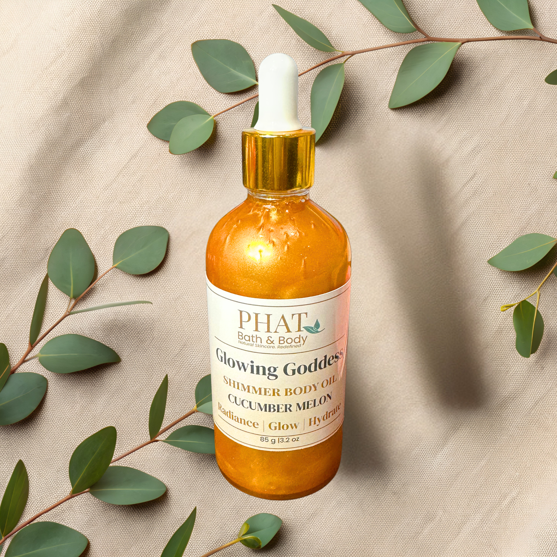 Cucumber Melon Glowing Goddess Shimmer Body Oil - 3.17 oz