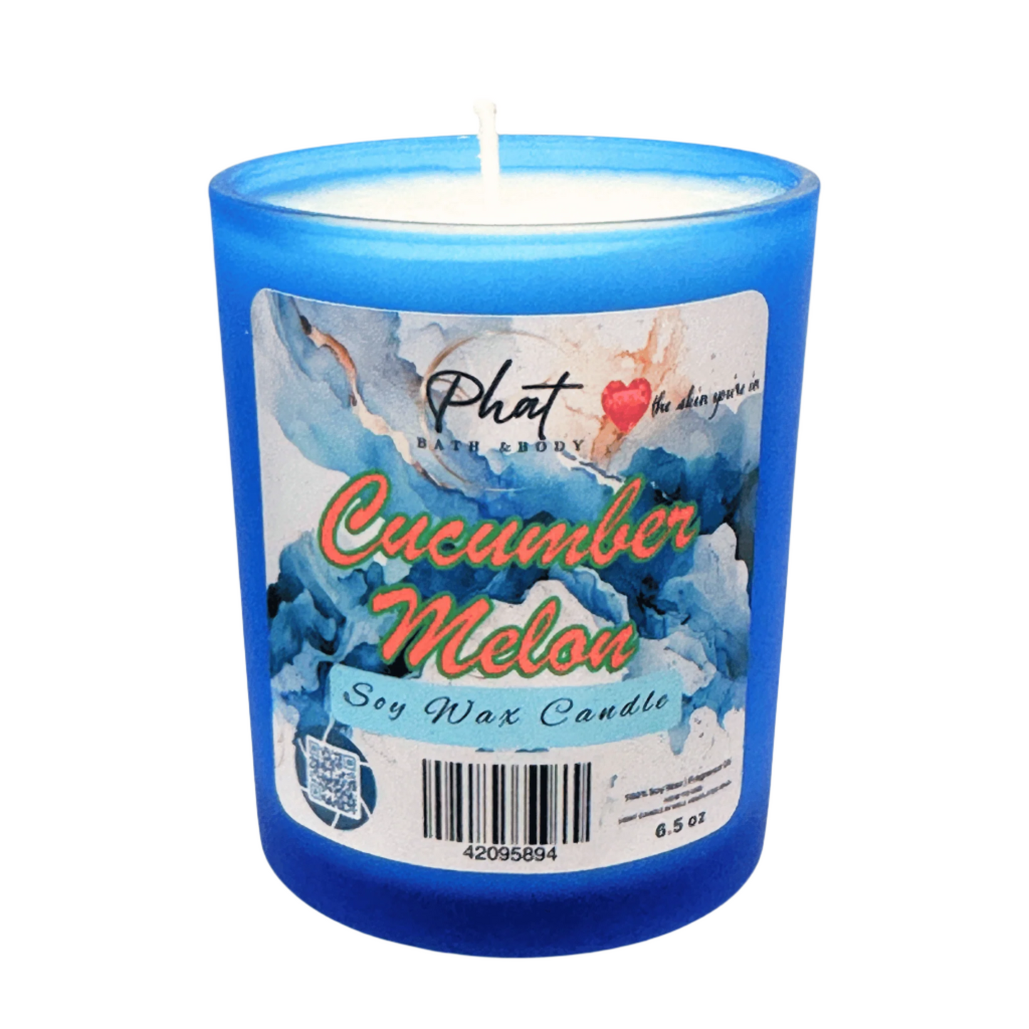 Cucumber Melon Natural Soy Wax Candle 6.5 oz