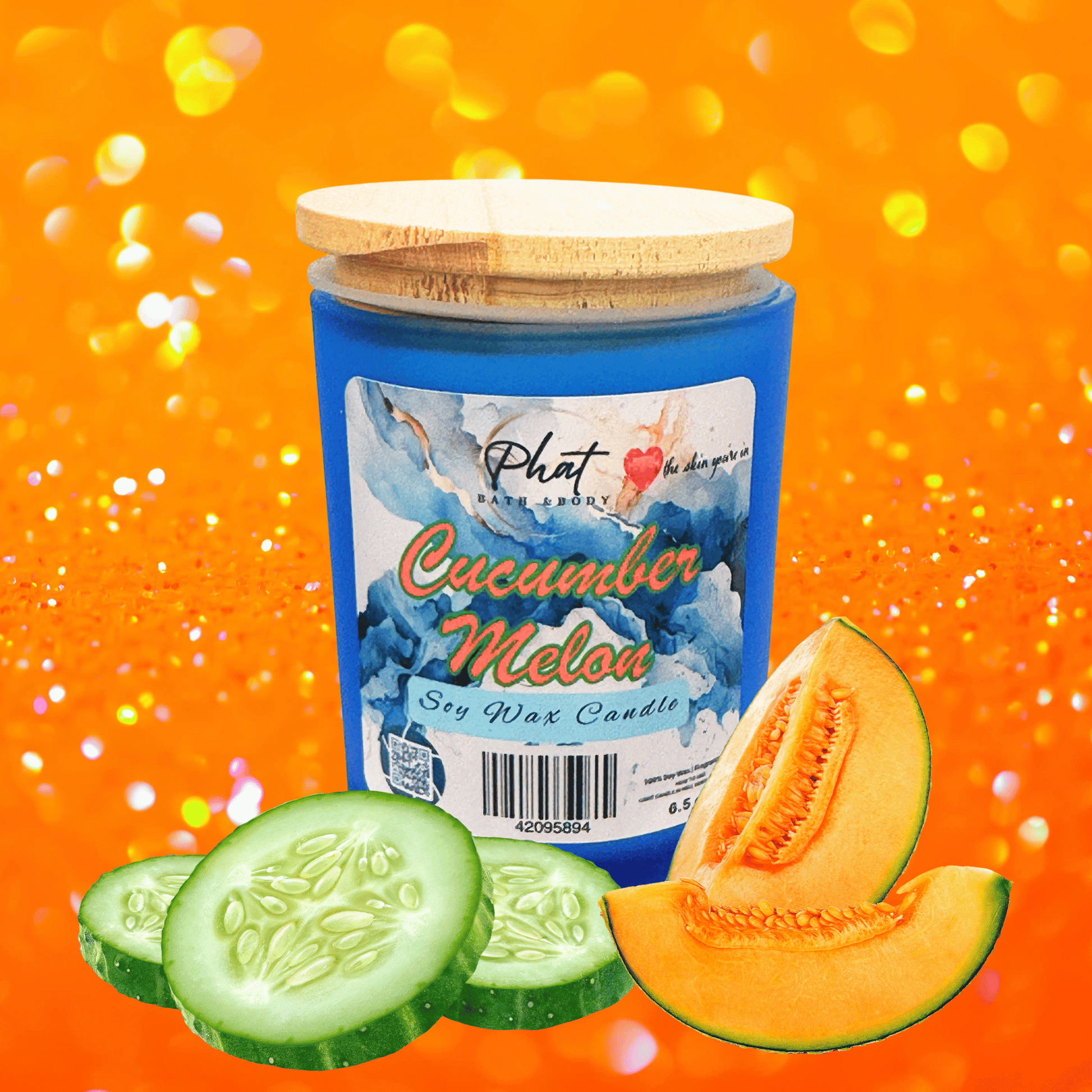 Cucumber Melon Natural Soy Wax Candle 6.5 oz