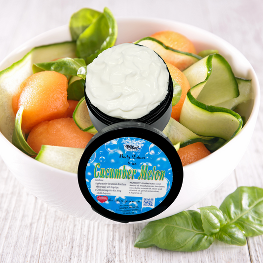 Cucumber Melon Organic Moisturizing Body Lotion Shea Cocoa Butter