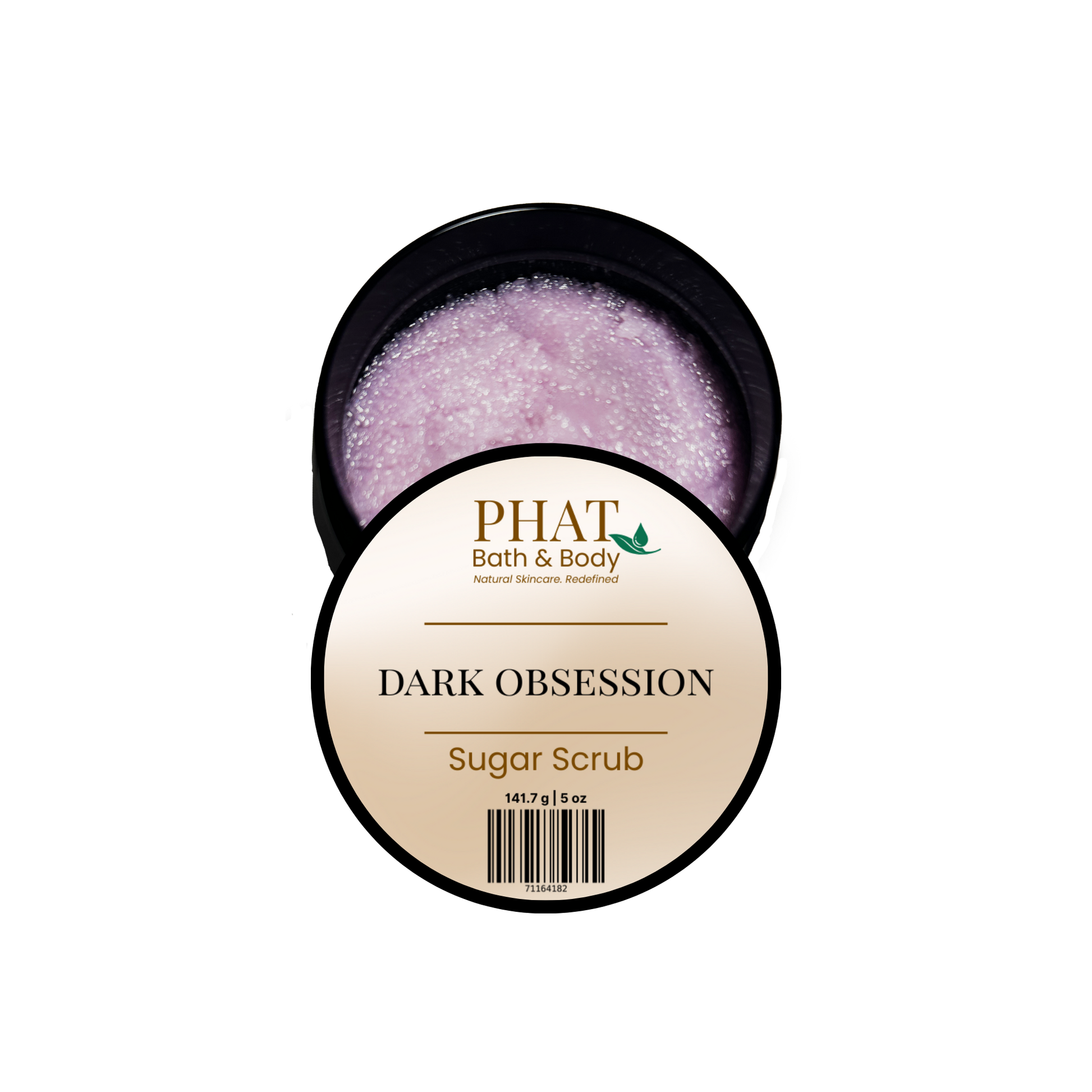 PHAT Bath & Body Dark Obsession Sugar Scrub on a white background