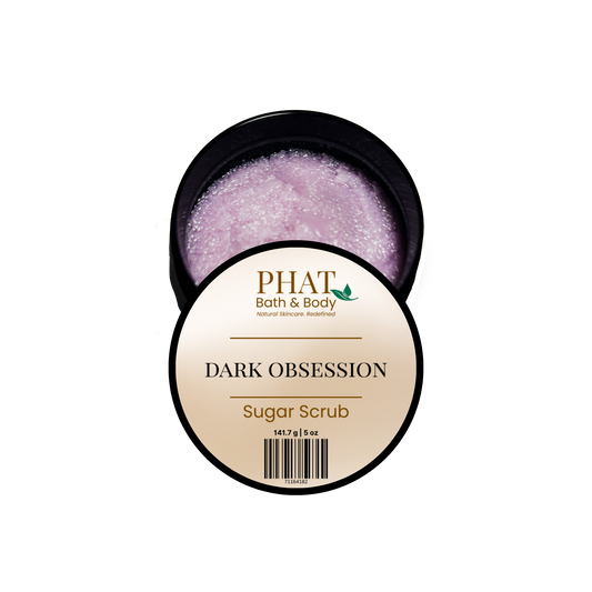 PHAT Bath & Body Dark Obsession Sugar Scrub on a white background