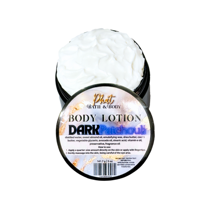 Dark Patchouli Organic Moisturizing Body Lotion With Shea Cocoa Butter & Avocado Oil | 5 oz