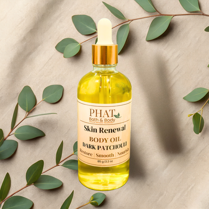 Dark Patchouli Skin Renewal Body Oil - 3.2 oz