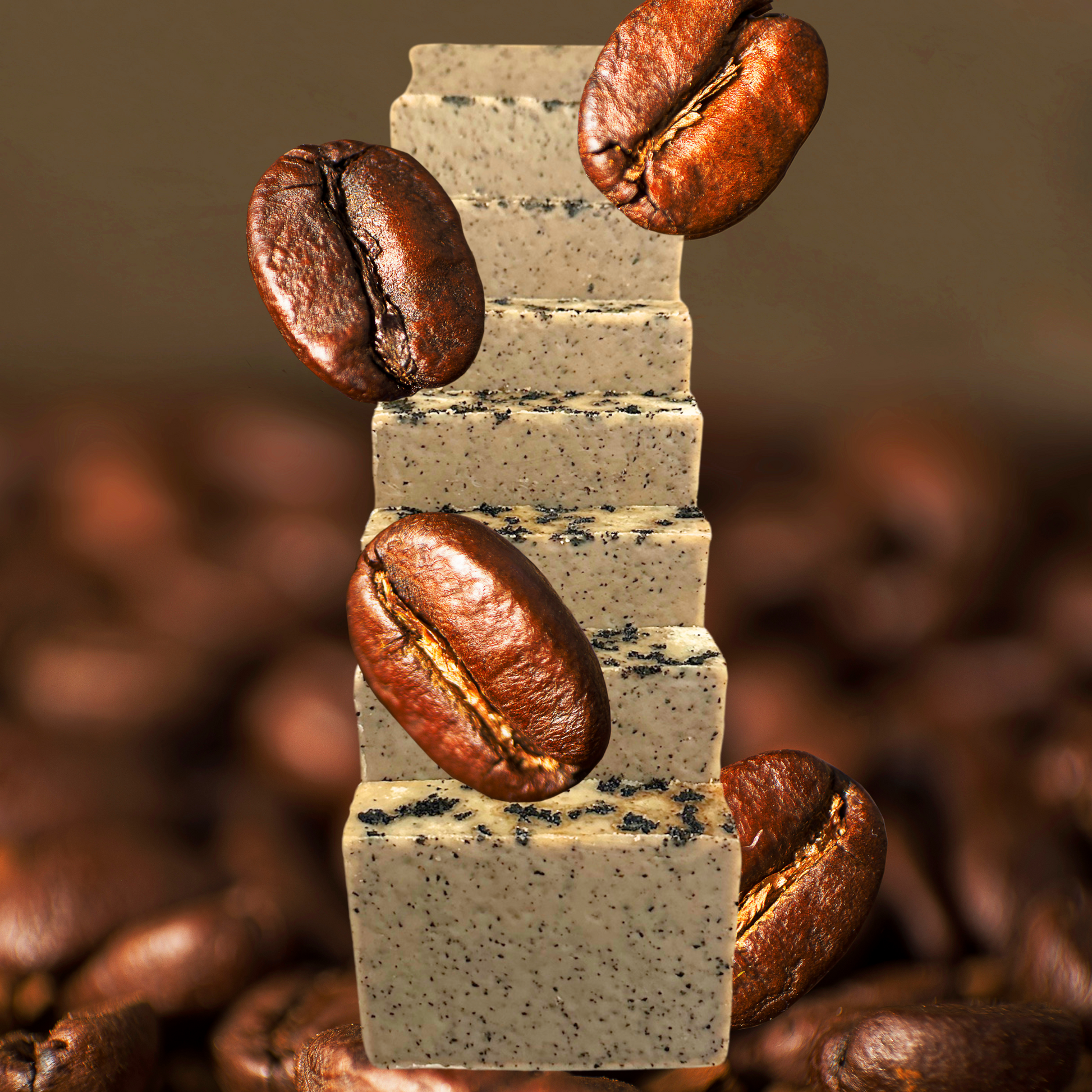 Dark Roast Coffee Handmade Natural Bar Soap