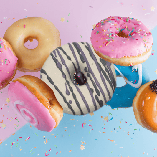 Doughnut Delight 4 Pack Bath Bomb Gift Box Set In Assorted Scents