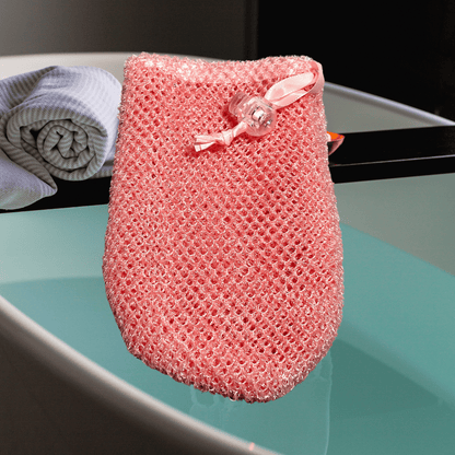 Exfoliating Soap Pouch Net Soap Pocket for Shower or Bath Loofah Mesh Soap Pouch in Assorted Colors