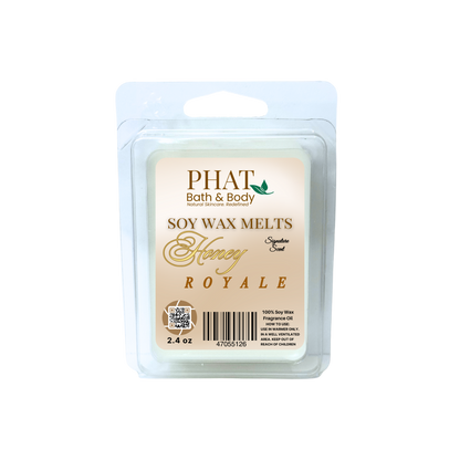 Phat Bath & Body Soy Wax Melts packaging with 'Honey Royale' scent on a white background