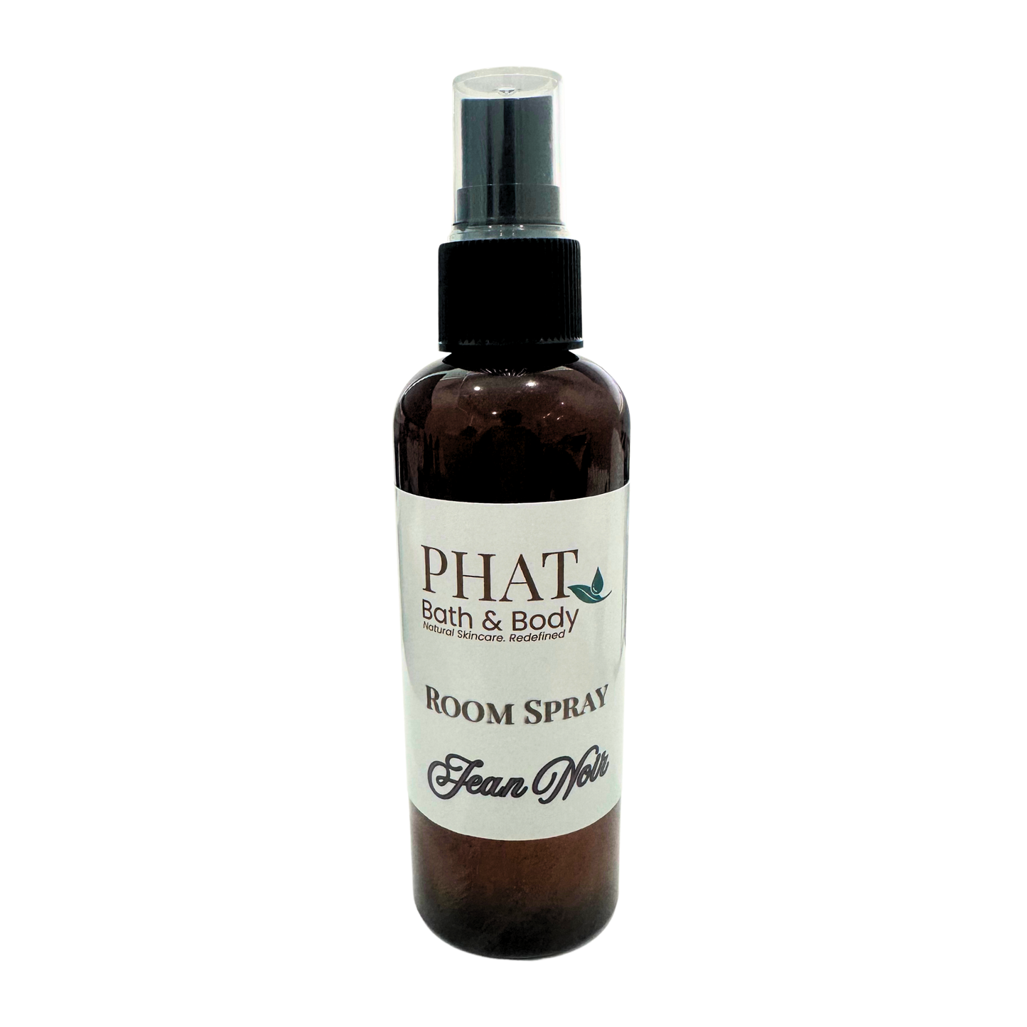 Room spray bottle labeled 'PHAT Bath & Body' on a white background