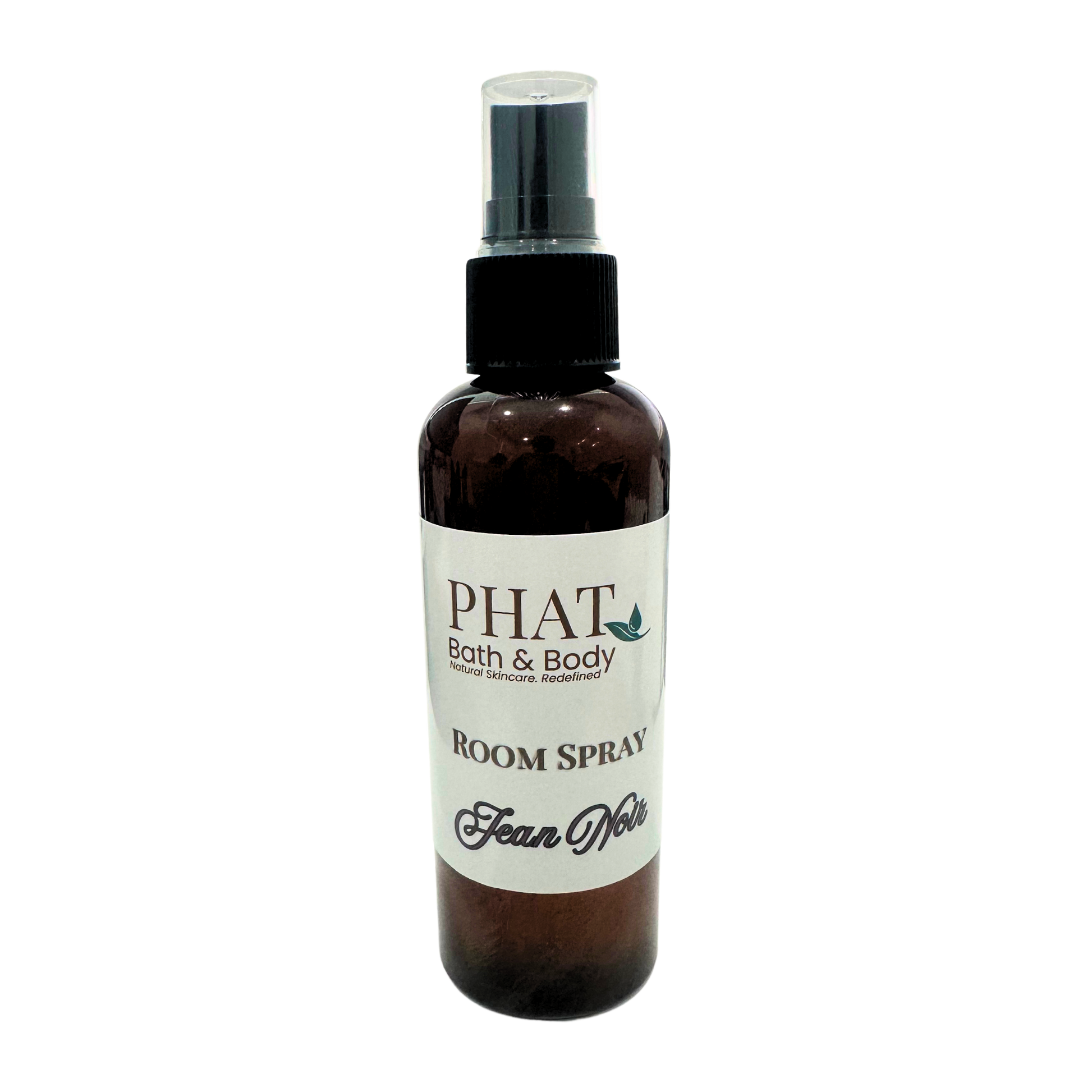 Room spray bottle labeled 'PHAT Bath & Body' on a white background