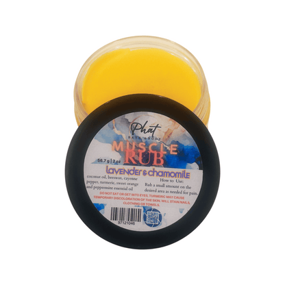Lavender and Chamomile Organic Turmeric Cayenne Muscle Rub Natural Relief for Aches and Pains