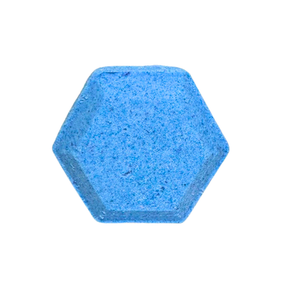 Hexagonal blue steamer on a white background