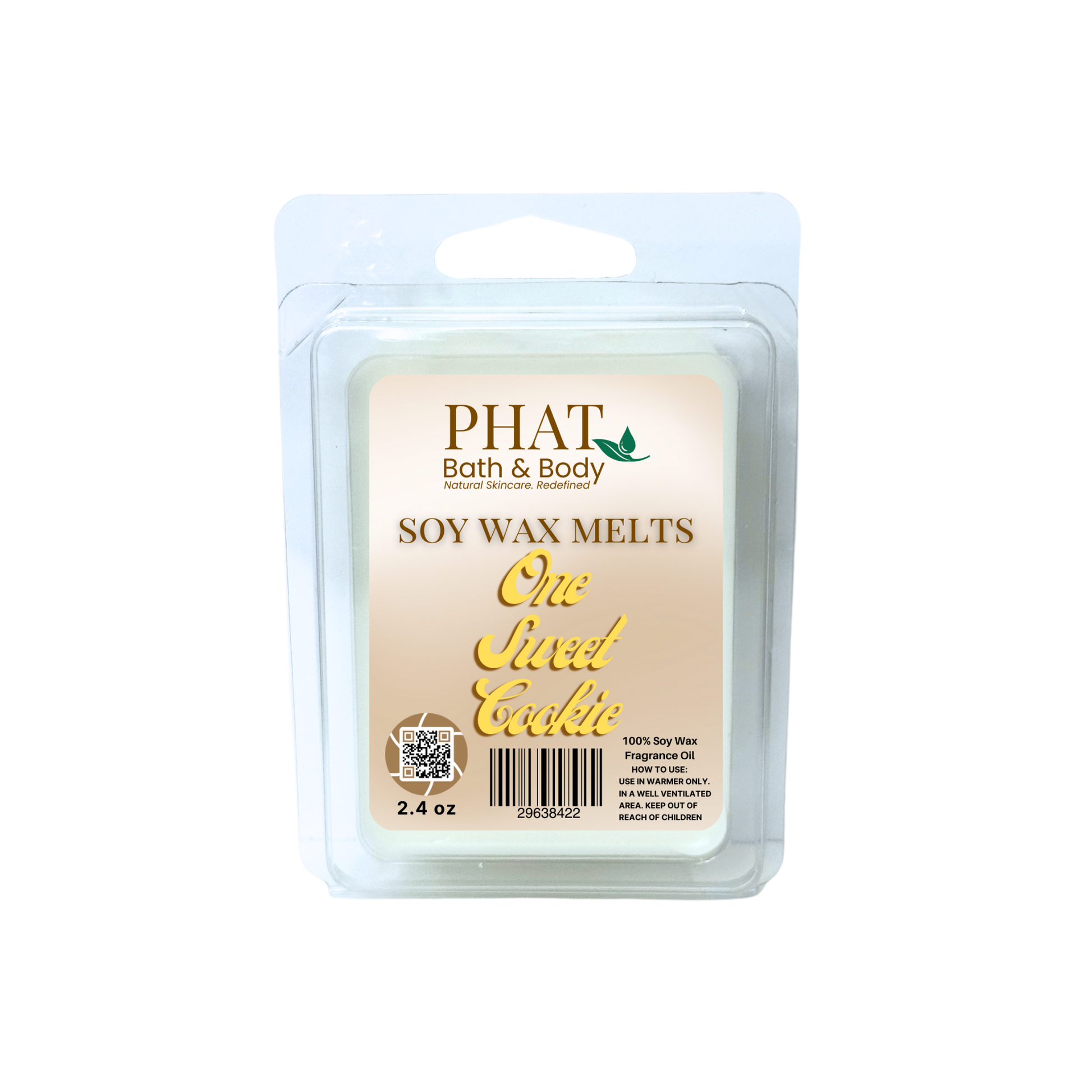 Phat Bath & Body soy wax melt packaging on a white background