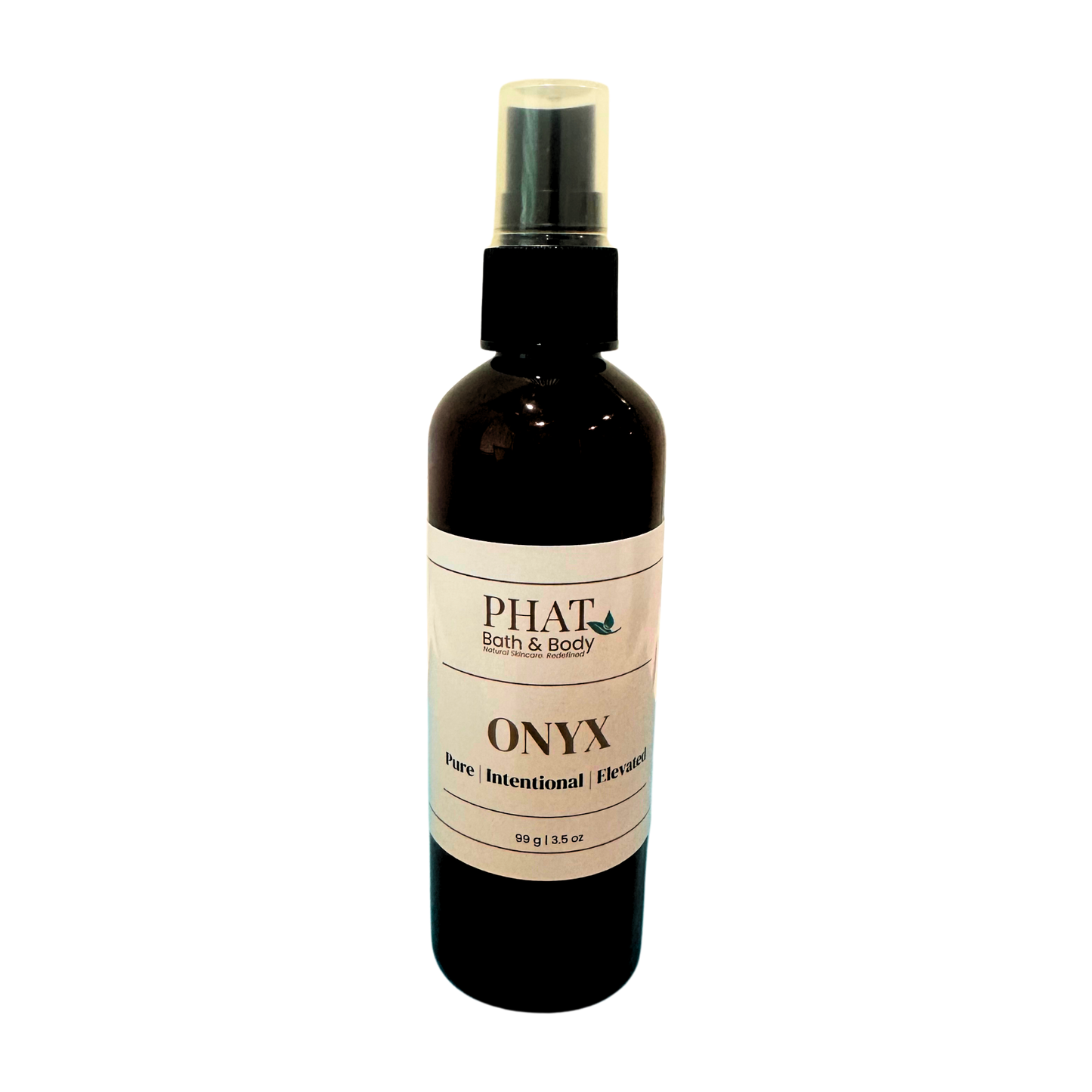 Bottle of Phat Bath & Body Onyx body spray on a white background