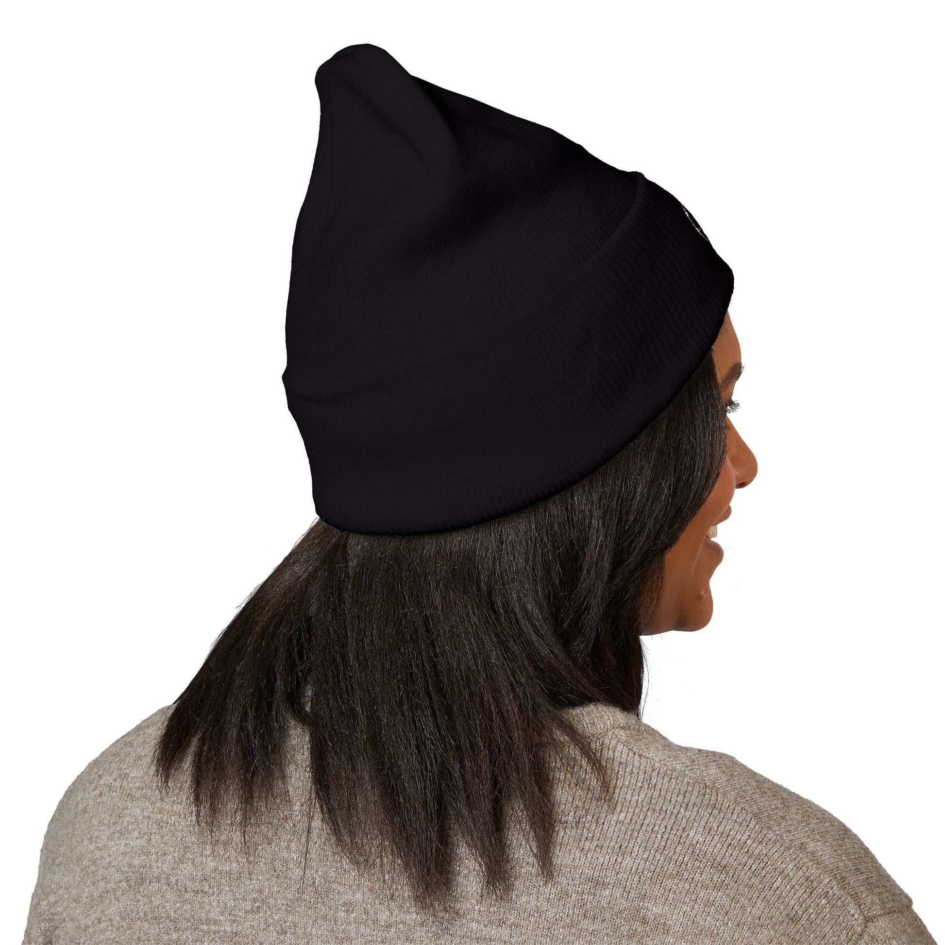 Phat Bath & Body Classic Embroidered Cuffed Beanie Black
