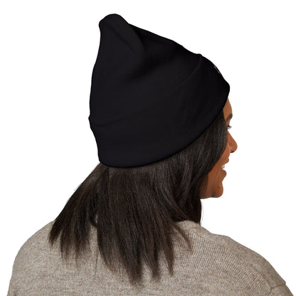 Phat Bath & Body Classic Embroidered Cuffed Beanie Black