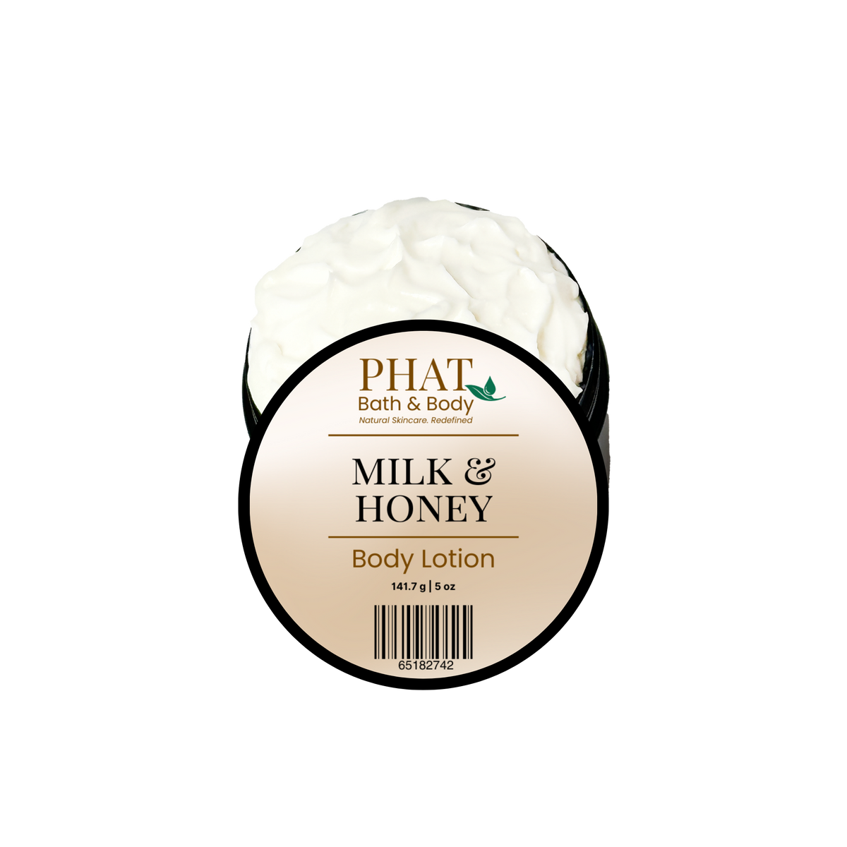 Phat Bath & Body Milk & Honey Body Lotion on a white background.