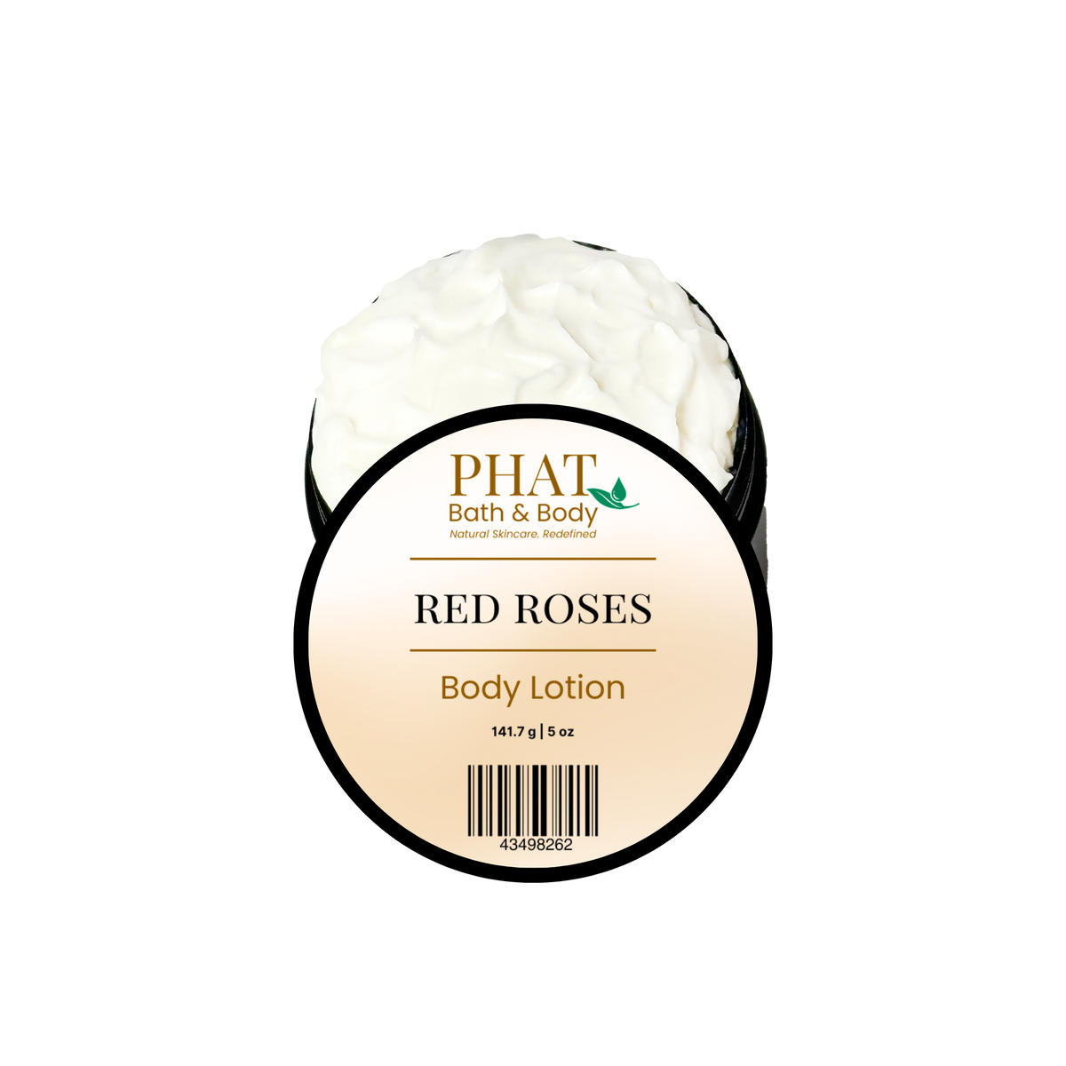 Phat Bath & Body Red Roses Body Lotion on a white background.