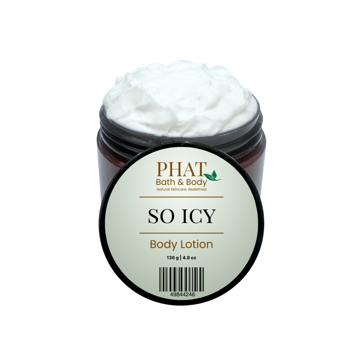 Phat Bath & Body So Icy Men’s Body Lotion on a white background.