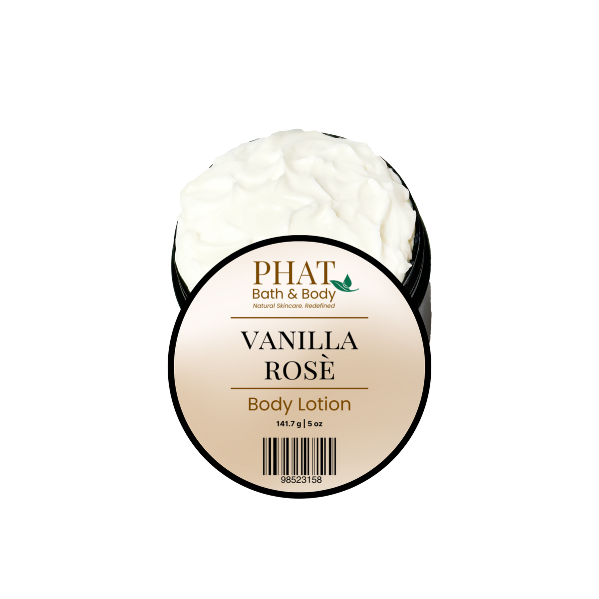Phat Bath & Body Vanilla Rosé Body Lotion on a white background.