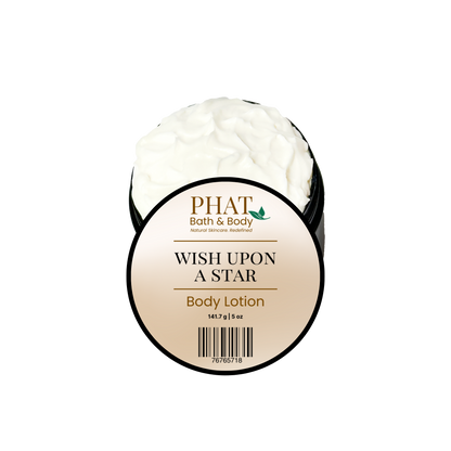 Phat Bath & Body Wish Upon a Star Body Lotion on a white background.