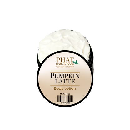 Pumpkin Latte body lotion from Phat Bath & Body on a white background
