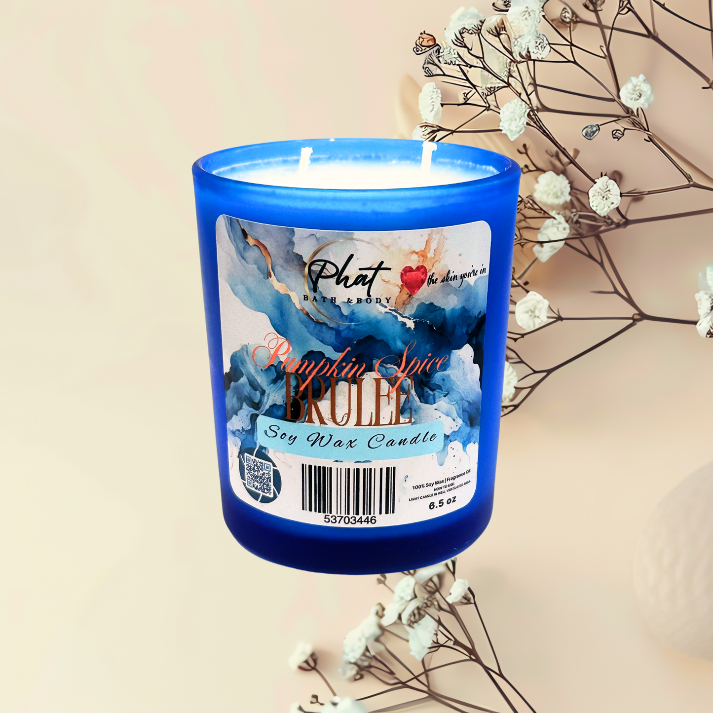 Pumpkin Spice Brûlée Soy Wax Candle - 6.5 oz
