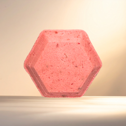 Hexagonal pink steamer on a light background