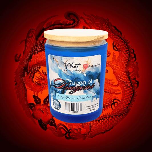 Queen of Dragons natural Soy Wax Candle Dragons Blood Type 6.5 oz