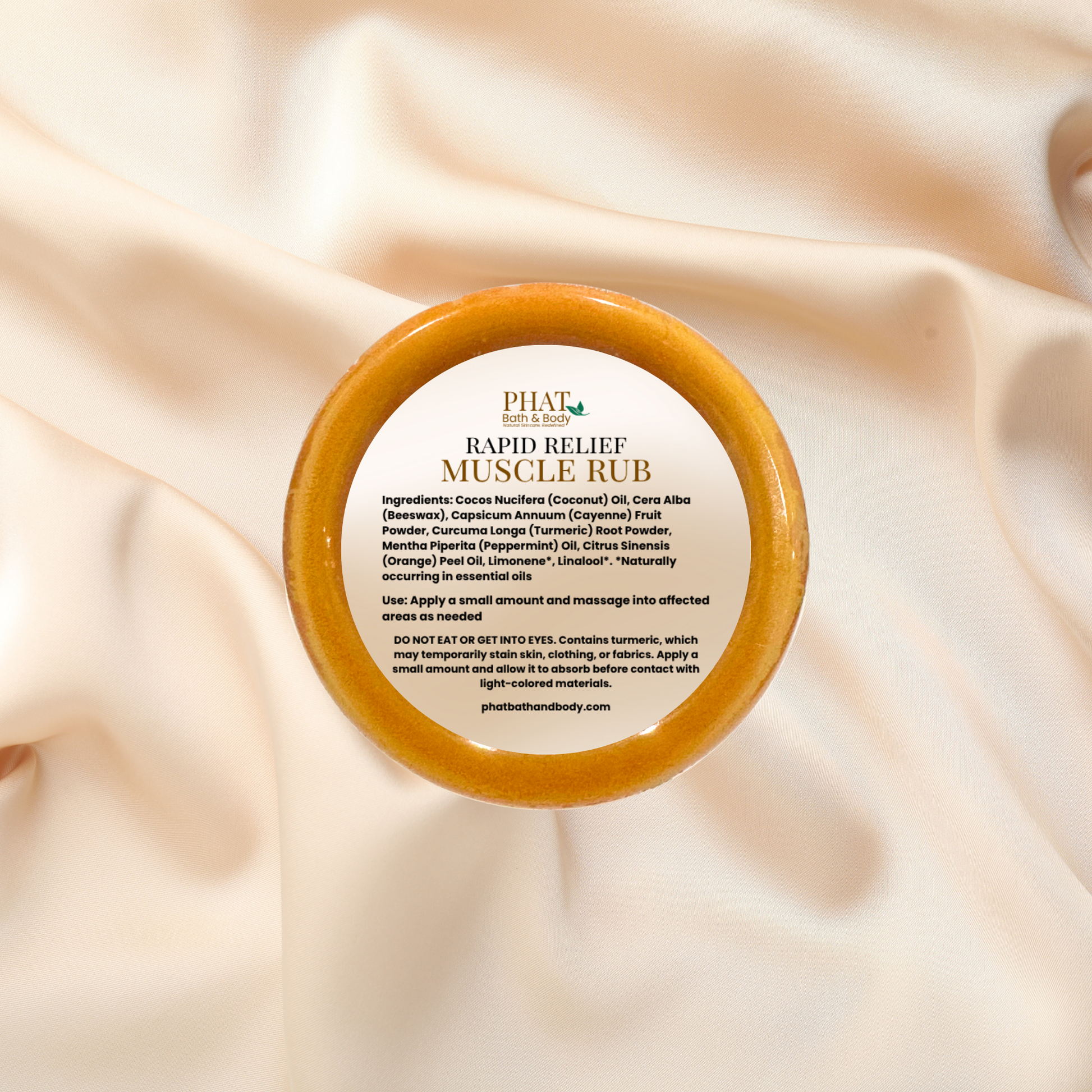 Rapid Relief Muscle Rub |Turmeric & Cayenne with Orange & Peppermint Essential Oils
