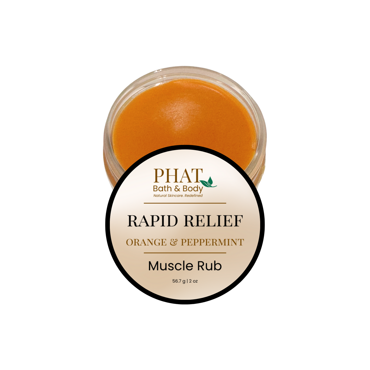 Rapid Relief Muscle Rub |Turmeric & Cayenne with Orange & Peppermint Essential Oils