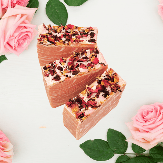 Red Roses Handmade Natural Bar Soap