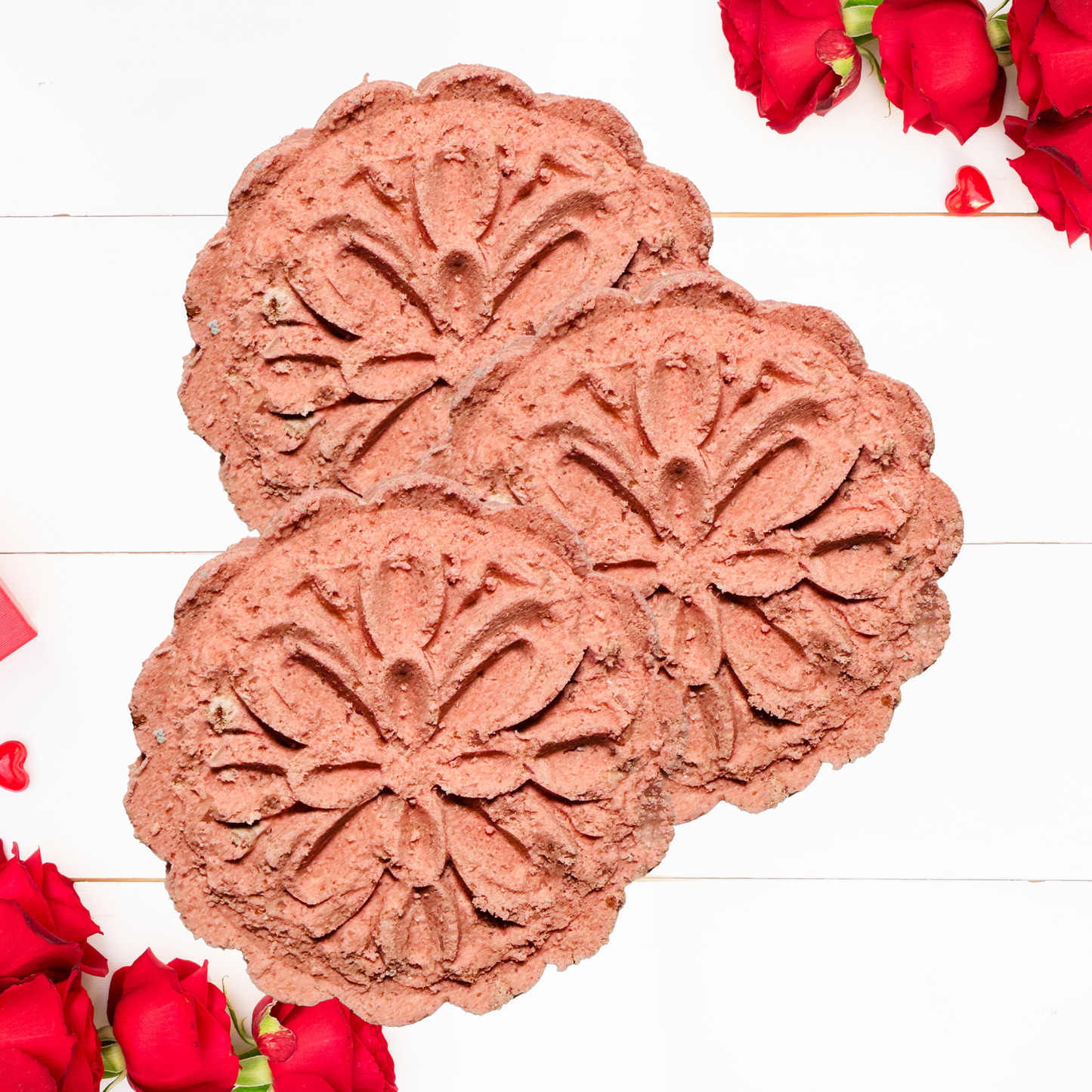 Red Roses Natural Aromatherapy Relaxing Shower Steamers