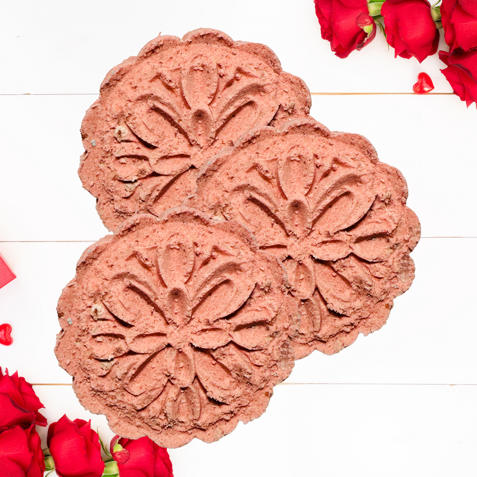 Red Roses Natural Aromatherapy Relaxing Shower Steamers