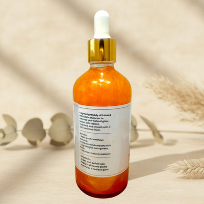 Unscented Glowing Goddess Shimmer Body Oil