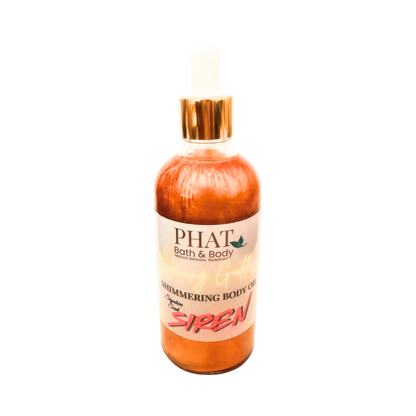 Siren Signature Scent Glowing Goddess Natural Shimmer Body Oil | 3.2 oz