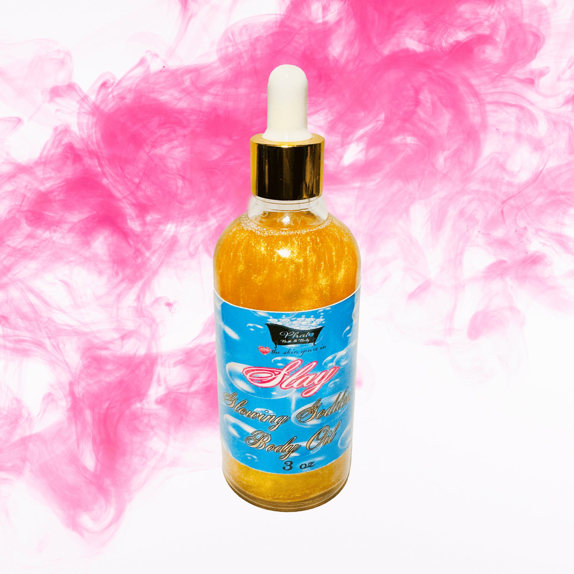 Slay Glowing Goddess Natural Shimmer Body Oil Bite Me
