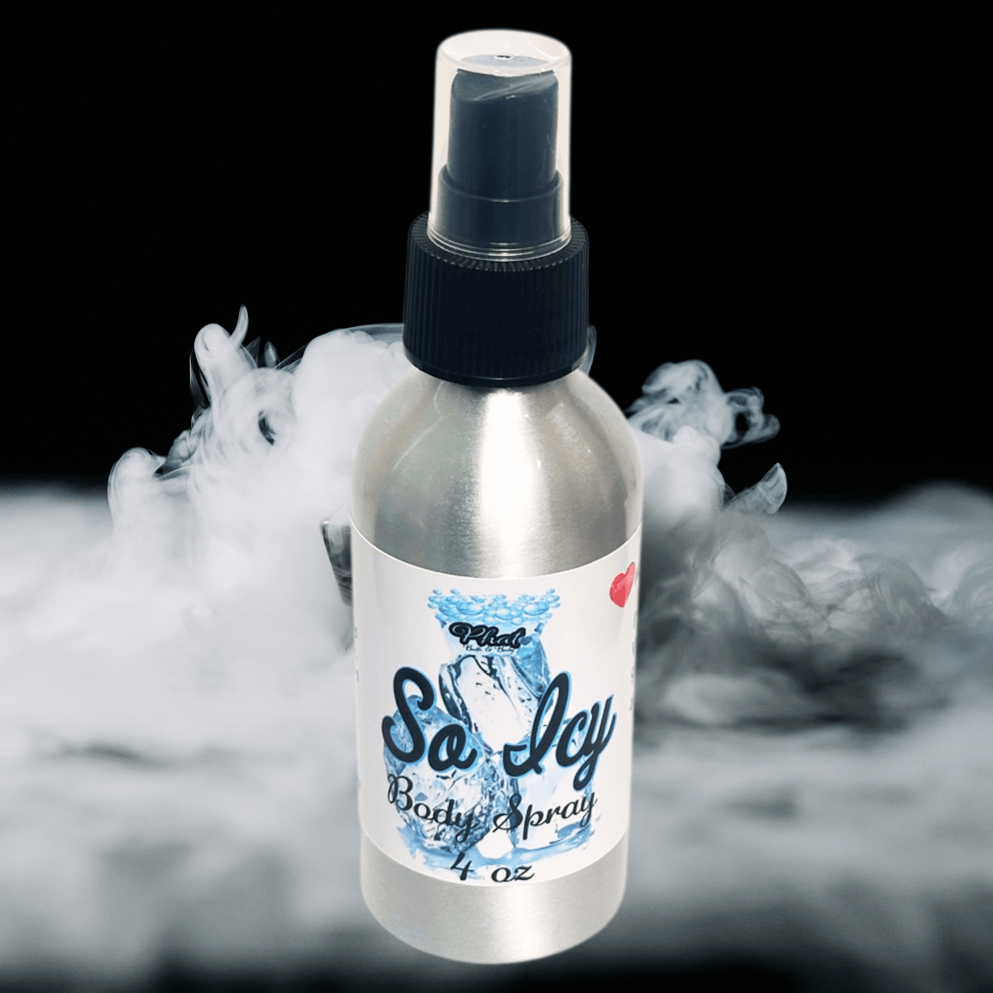 So Icy Fragrance Mist Body Splash Spray for Men Black Ice Type