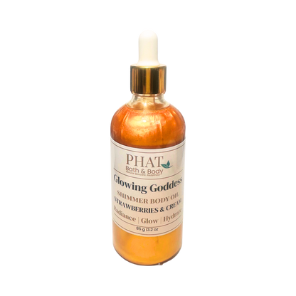 Strawberries & Cream Glowing Goddess Shimmer Body Oil