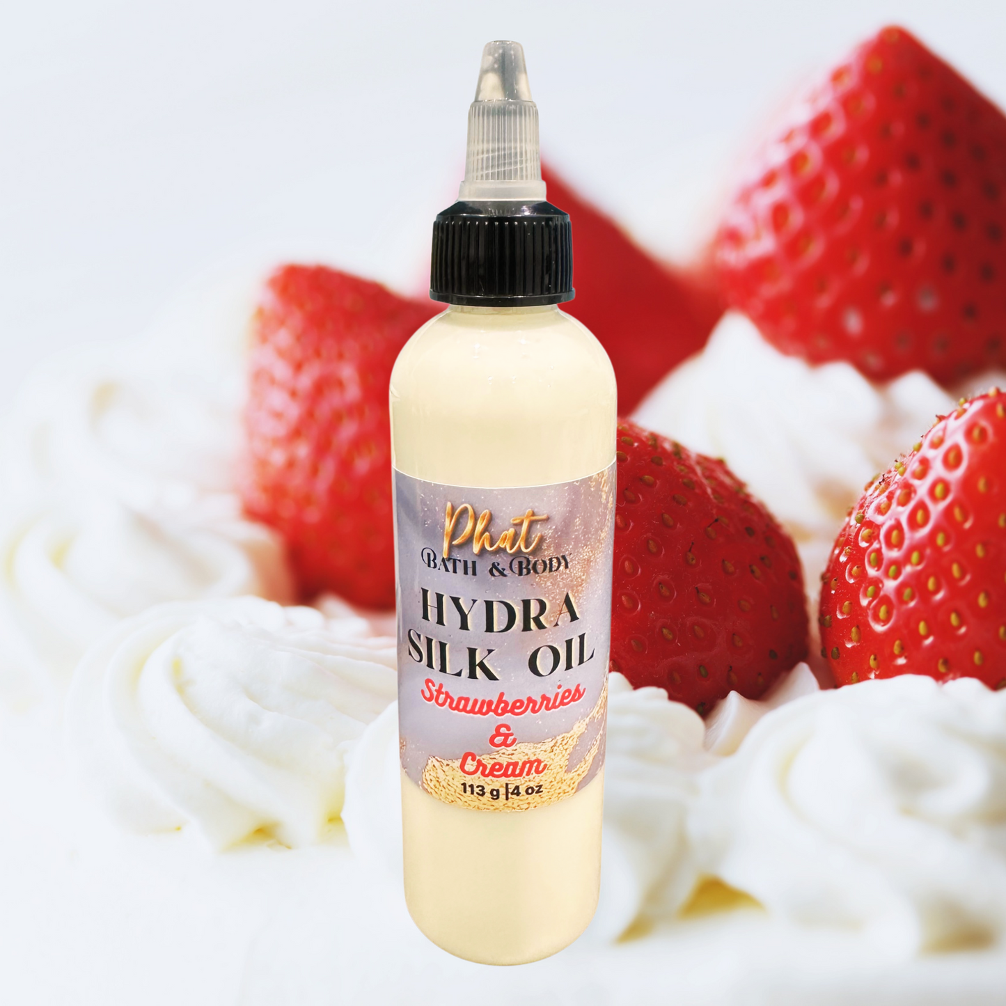 Strawberries & Cream | Hydra Silk Oil | Hydrate | Smooth | Restore | 4 oz