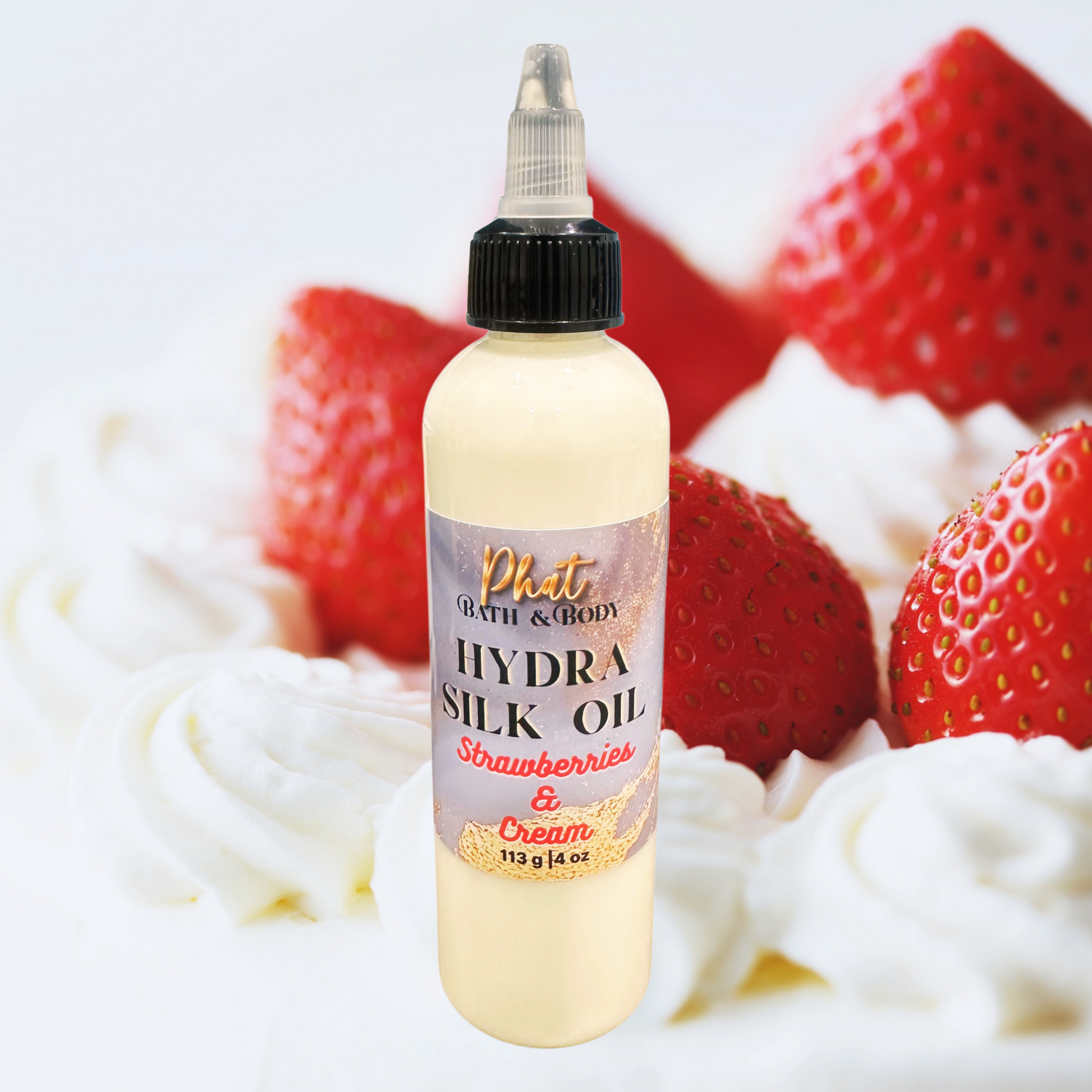 Strawberries & Cream | Hydra Silk Oil | Hydrate | Smooth | Restore | 4 oz