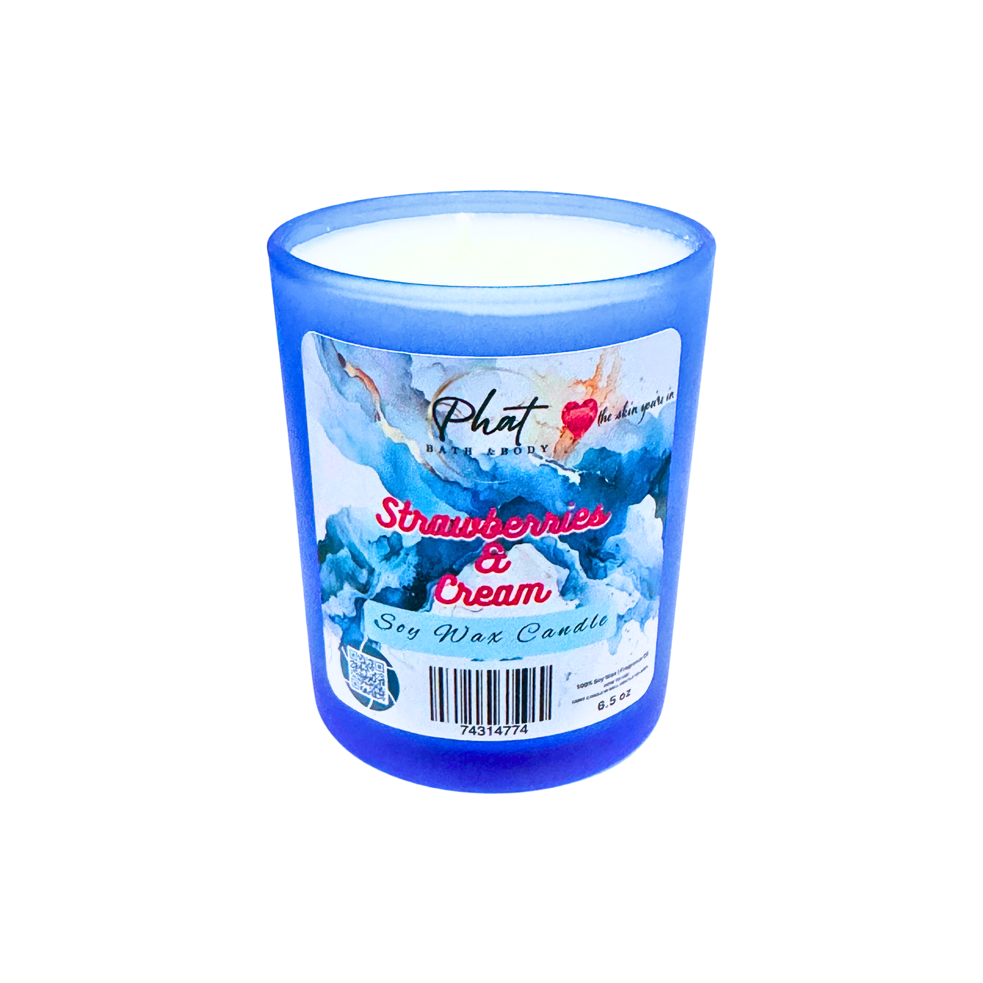 Strawberries & Cream Soy Wax Candle - 6.5 oz